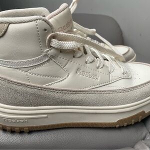 Reebok Kids Cream and Gum High-Top Sneakers